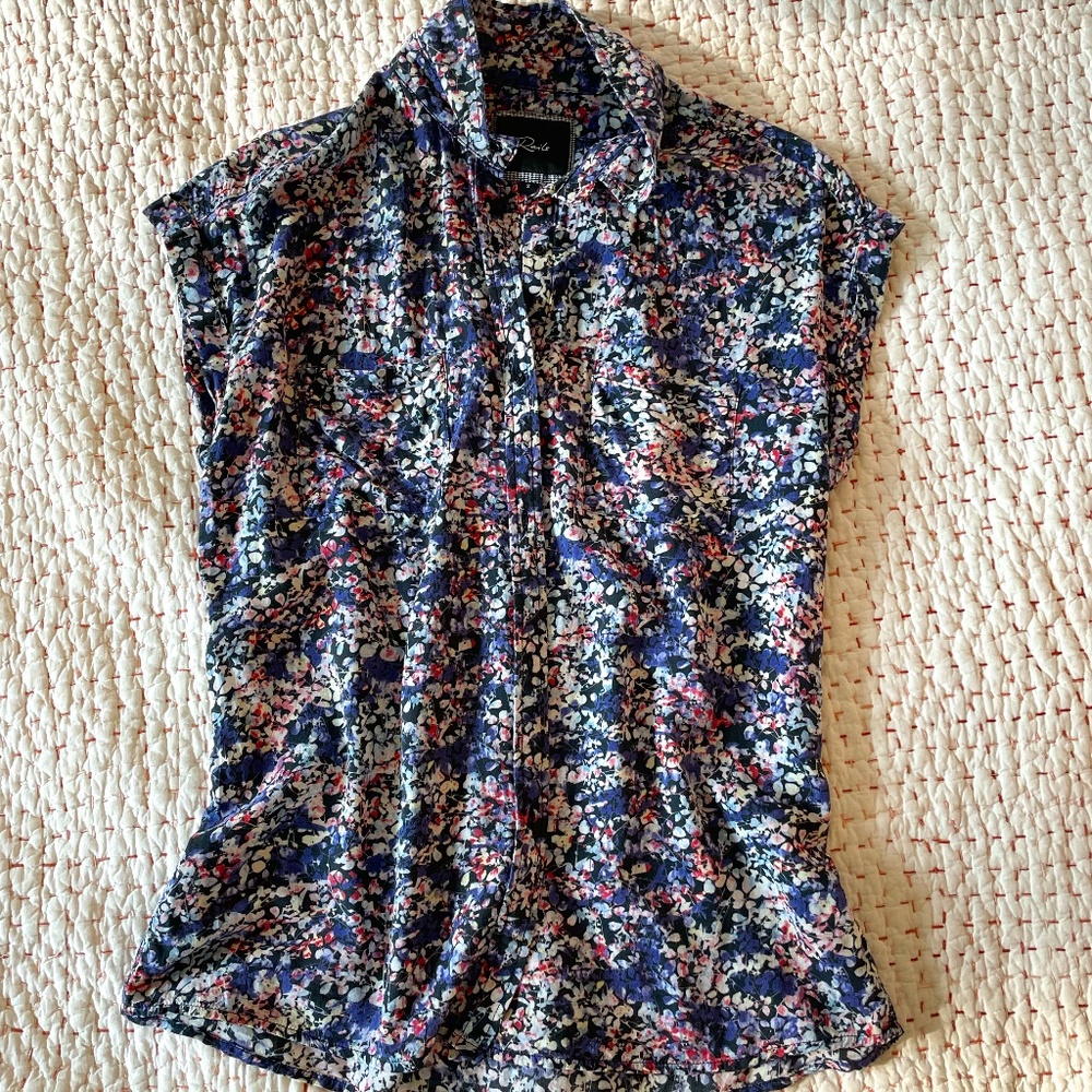 Rails short sleeve blouse